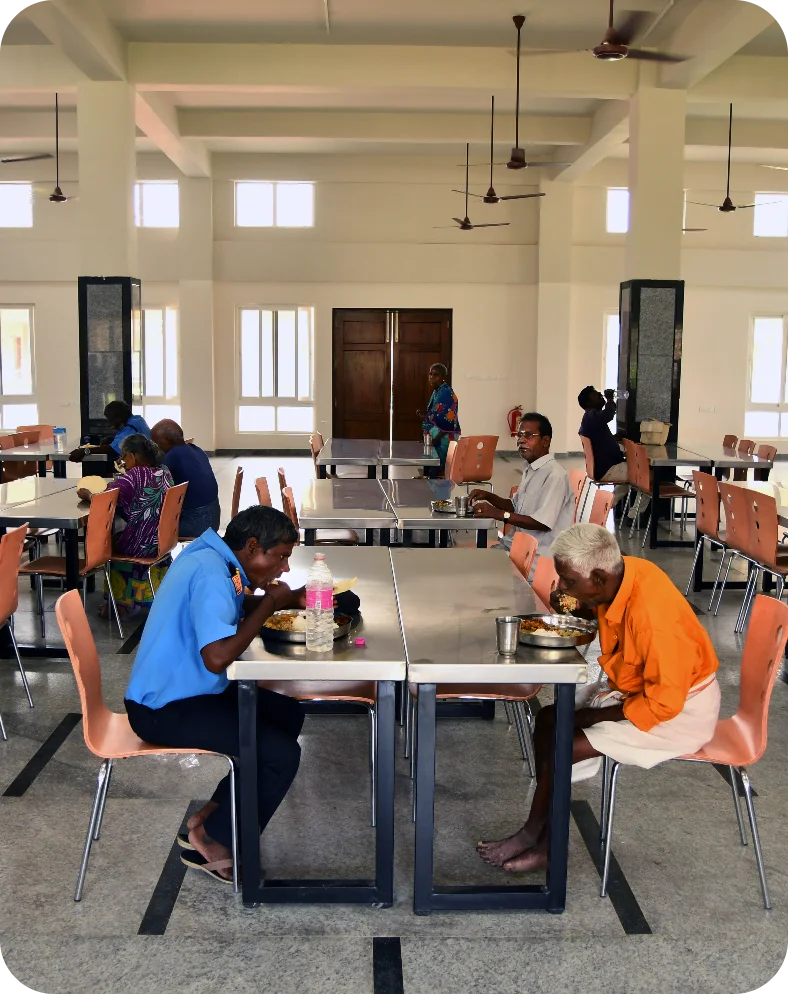 dinning place of sunshine old age home